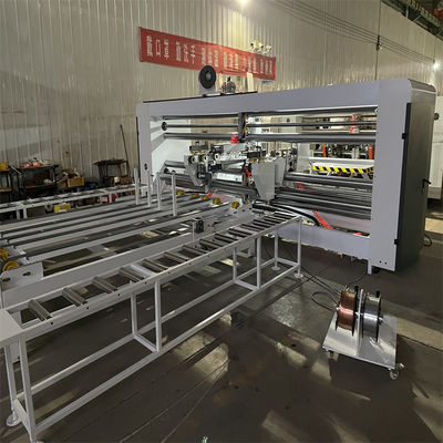 Macchine semiautomatiche a cucitura a doppia giunzione per la cucitura di scatole di cartone e cartone