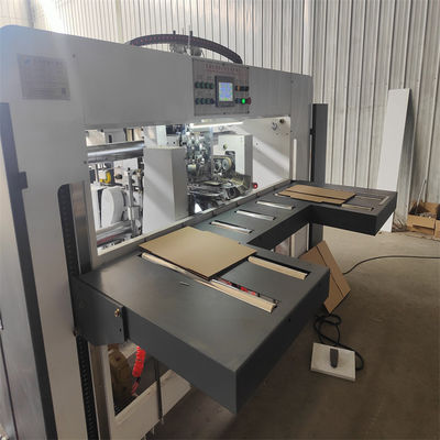 200 mm di altezza minima Macchina di cucitura semiautomatica a due pezzi per la fabbricazione di scatole ondulate