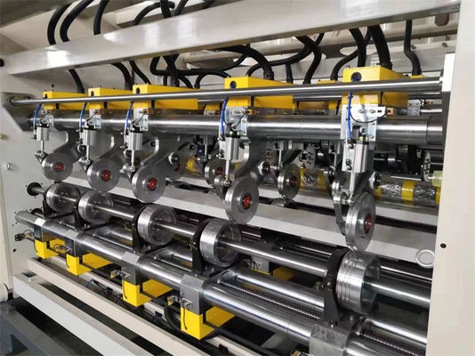 10KW Thin Blade NC Slitter Scorer Machine con linea di produzione di impianti di controllo PLC