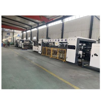 3 colori Flexo Stampante Cartone Automatico Cartuccia Gluer Online Imballatore 2500 KG Peso
