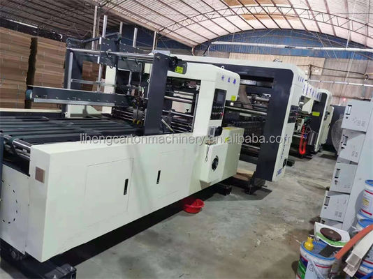 Macchina di stampa flessibile a cartone ondulato a 4 colori e adesivo per cartoni automatici