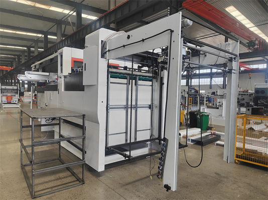 Massima altezza di raccolta carta 1350mm Alta velocità Flat bed stampa e macchina di taglio a stampo
