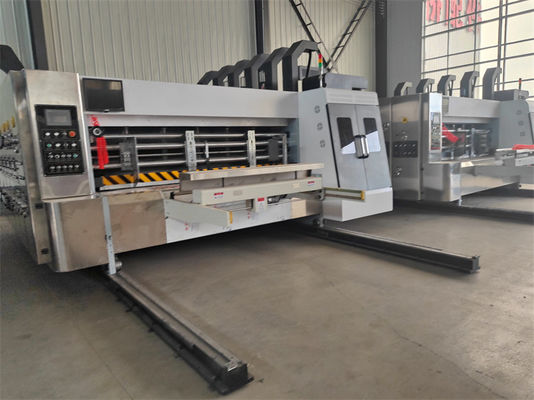 5500 KG Stampante flessibile automatico Slotter Die Cutter Inline Folder Gluer Machine For Corrugated Box Machine Ffg Case Making Machine