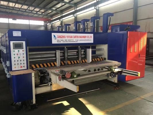5500 KG Stampante flessibile automatico Slotter Die Cutter Inline Folder Gluer Machine For Corrugated Box Machine Ffg Case Making Machine