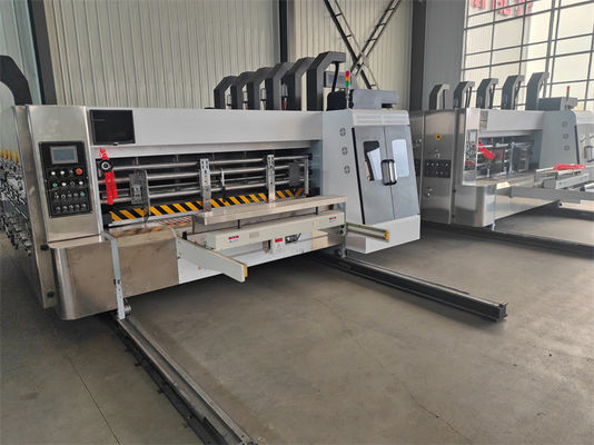 5500 KG Stampante flessibile automatico Slotter Die Cutter Inline Folder Gluer Machine For Corrugated Box Machine Ffg Case Making Machine