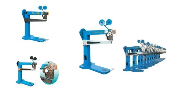 Macchina di cucitura a doppio servo manuale per scatole di cartone ondulato di dimensioni 13,5*2*2,5m