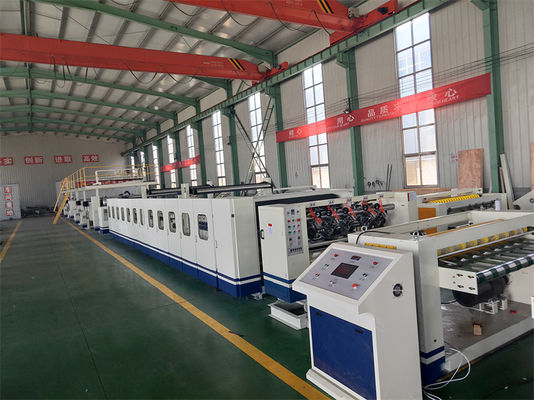 Linea di produzione automatica di cartone ondulato 3/5/7 con motore principale da 12,5 kW