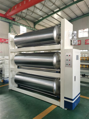 Linea di imballaggio 3 Linea di produzione di cartone ondulato a plico con riscaldamento elettrico/a vapore