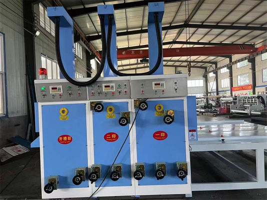 Semi-automatica Catena di alimentazione Flexo Stampa Slotter rotativo Die Cutter Cartone Stampa Slotting Die-Cutting Macchine