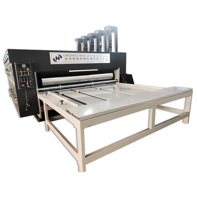 1500 KG Tipo semiautomatico Catena di alimentazione Pizza cartoncino ondulato Flexo stampante rotante Die Cutter Machine