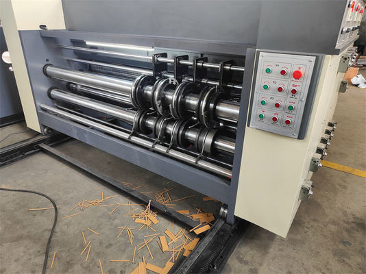 Versatile Flesso Catena di alimentazione Stampatrice rotante Slotter E Die Cutter Machine 1500 KG
