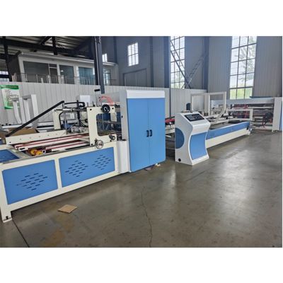 Macchina di incollaggio pieghevole automatica ad alta configurazione da 380 V per scatole di cartone ondulato