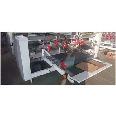 Macchina ad alta velocità semiautomatica a doppio pezzo per incollare cartoni