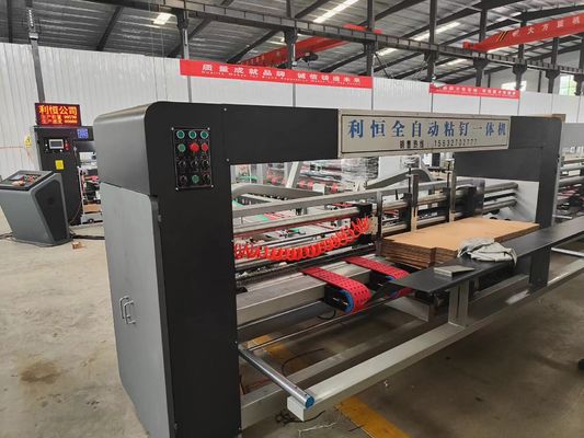 Macchina di incollaggio a scatole di cartone corrugato pieghevole automatica per le esigenze del cliente