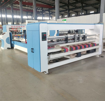 380V High Speed Gluing Stitching Machine per la piegatura di scatole di cartone ondulato tutto in una macchina