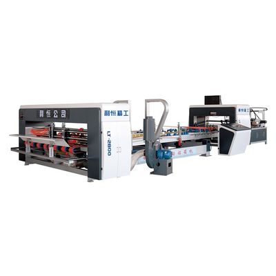 Voltage 380V macchina di formazione di carta per cartone ondulato scatola pieghevole tutto in una macchina