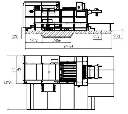 1200*960*2200mm Automatica ad alta velocità Flatbed Diecutting Creasing Machine per cartone ondulato