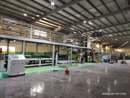 4500 kg Linea di produzione di cartone ondulato a tre strati ad alta velocità con flauto A/B/C/E/F/BC
