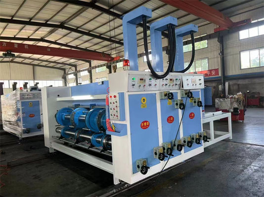 Semi-automatica Flexo stampa e stampante Die Cutter Slotter Machine per la fabbricazione di scatole di cartone ondulato