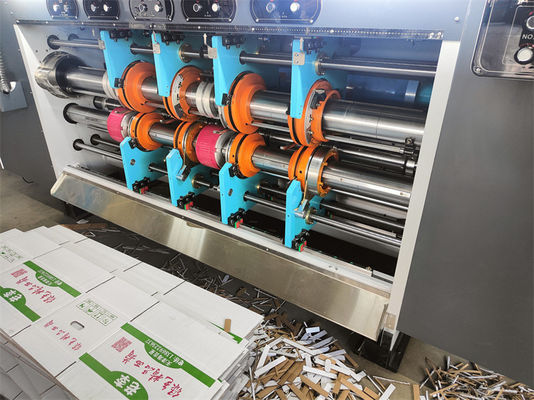 Precisione macchina di stampaggio carta per cartone scatola catena di alimentazione stampante slotter die cutter