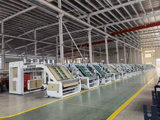 220V Pubblicità C Boxmac Semiautomatica Flute cartone ondulato scatola laminante macchina