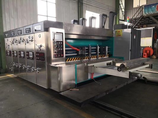 Stampa automatica a cartone ondulato ad alta velocità PLC per imballaggi di cartone