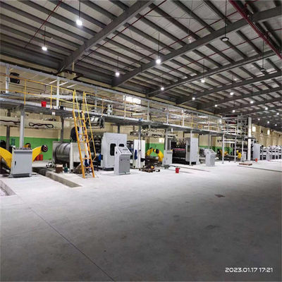 220v Linea di produzione di cartone laminato a strati 3/5/7 completamente automatica