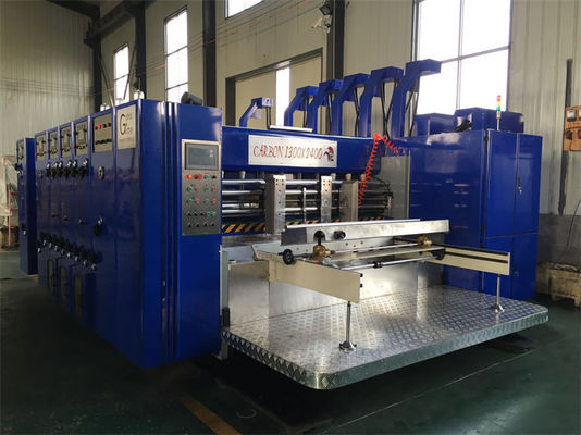 Stampa ad alta velocità a flessibilità slotter Die Cutter Machine 4 Colore 18000 KG Voltaggio 380