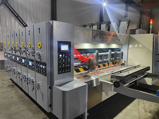 Macchina di taglio a strisce a strisce automatica ad alimentazione a piombo Flexo Quattro colori di stampa