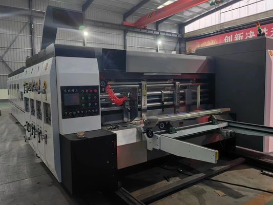 Cartone ondulato Stampa automatica a 4 colori Slotter Flexo Printing Slotting Die Cutting Machine
