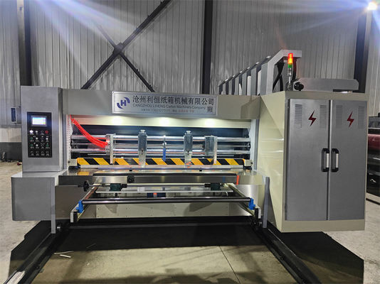 220V Cartone scatola di imballaggio cartone ondulato rotativo die Cutting Machine Flexo stampa Pizza Box Machine