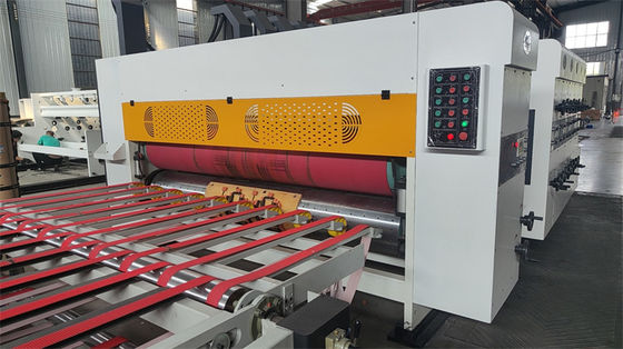 220V Cartone scatola di imballaggio cartone ondulato rotativo die Cutting Machine Flexo stampa Pizza Box Machine