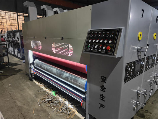 220V Cartone scatola di imballaggio cartone ondulato rotativo die Cutting Machine Flexo stampa Pizza Box Machine