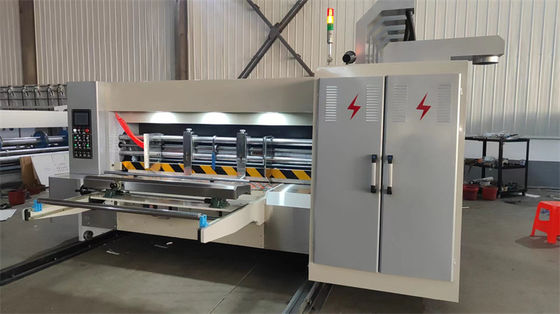 220V Cartone scatola di imballaggio cartone ondulato rotativo die Cutting Machine Flexo stampa Pizza Box Machine