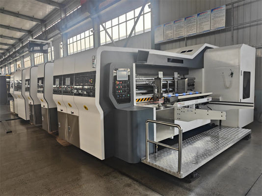 1800 KG Stampa automatica a 4 colori Flexo Slotter And Die Cutter