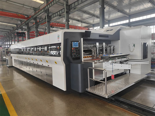 1800 KG Stampa automatica a 4 colori Flexo Slotter And Die Cutter