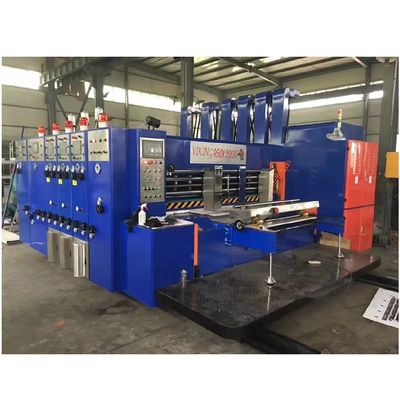220V scatola di cartone ondulata Flexo Stampa carta stampata macchina di taglio a stampo a stampo con slotter e cutter a stampo