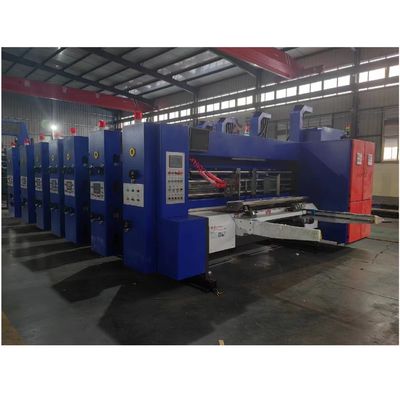 220V scatola di cartone ondulata Flexo Stampa carta stampata macchina di taglio a stampo a stampo con slotter e cutter a stampo