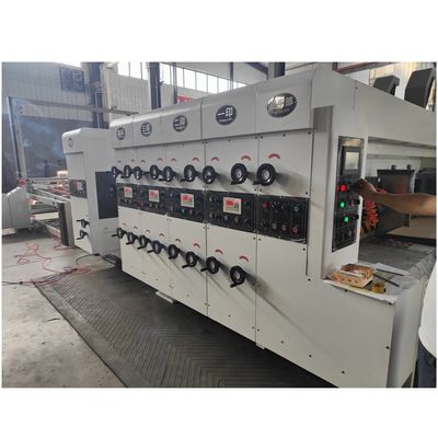 220V scatola di cartone ondulata Flexo Stampa carta stampata macchina di taglio a stampo a stampo con slotter e cutter a stampo