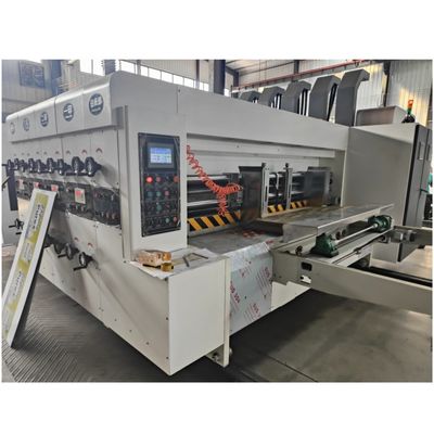 Macchina di stampa flessibile a taglio a stampo a cartone ondulato completamente automatica con tensione 380V