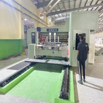 380V alta velocità cartone ondulato scatola di cartone inchiostro ad acqua di stampa slot di taglio a stampo 2 3 4 5 6 Color Flexo macchina di stampa