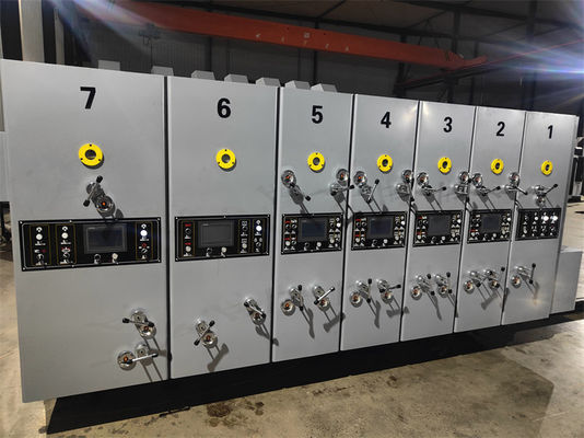 380V alta velocità cartone ondulato scatola di cartone inchiostro ad acqua di stampa slot di taglio a stampo 2 3 4 5 6 Color Flexo macchina di stampa
