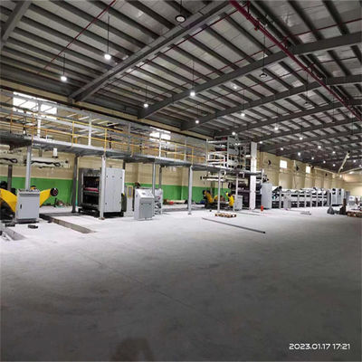 220v Linea a singola facciata 1400 1600 1800 mm 2 Ply Paper Bag Making Machine 150m/min 30 giorni