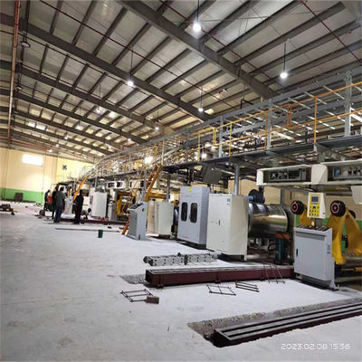220v Linea a singola facciata 1400 1600 1800 mm 2 Ply Paper Bag Making Machine 150m/min 30 giorni