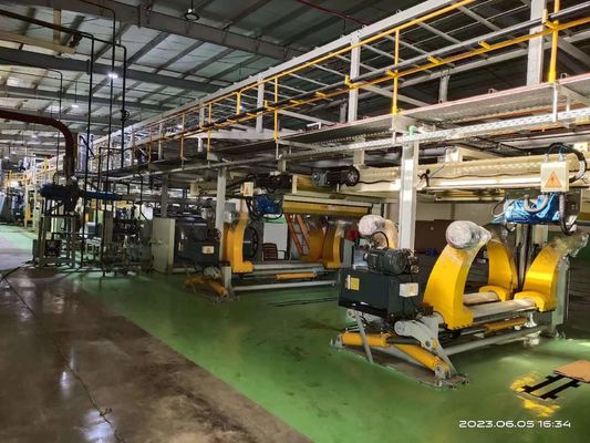 Linea di produzione di scatole di cartone automatiche a strati 3/5/7 impianto di cartone ondulato
