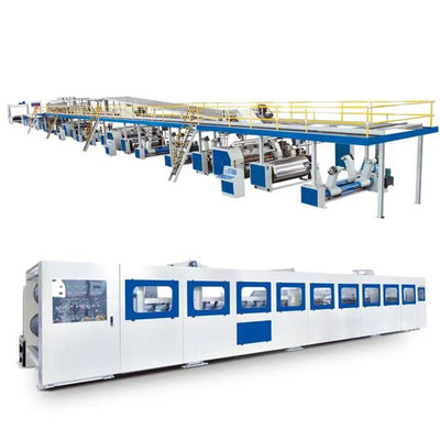 4500 KG Capacità 3 Ply cartone ondulato linea di produzione di taglio lunghezza 300mm-9999mm