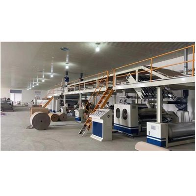 380V 3/5/7/Plys Automatic Corrugated Corrugation Cardboard Plant Linea di produzione